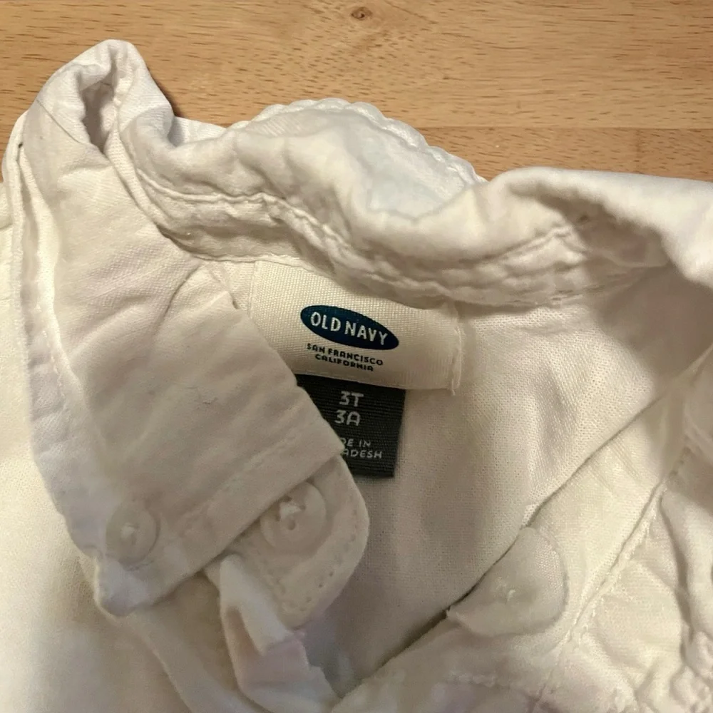 3T Boys Long Sleeve Button Down Shirt Lot -GAP, Old Navy, Children’s Pl, Smocked